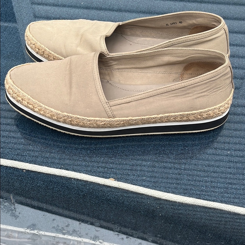 Prada Beige Espadrille Slip-Ons - Picture 2 of 7